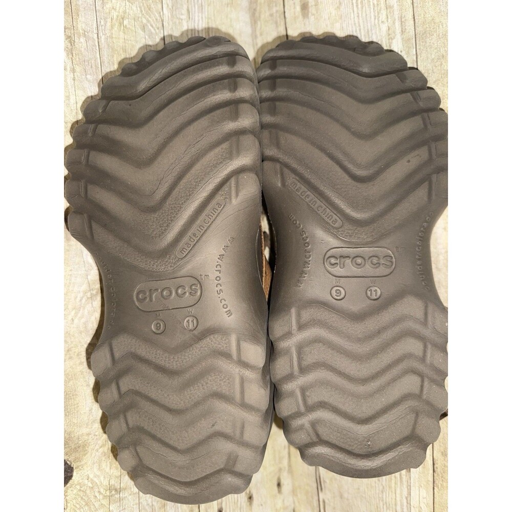 Mens Croc Water Shoes W/Leather Upper Size 9 In Excellent Shape Ready For Action - Picture 4 of 9